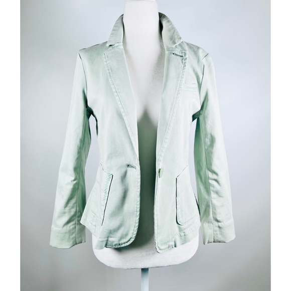 Women's Cartonnier Antropology Blazer XS Light Mint CA 32054 - Picture 1 of 8